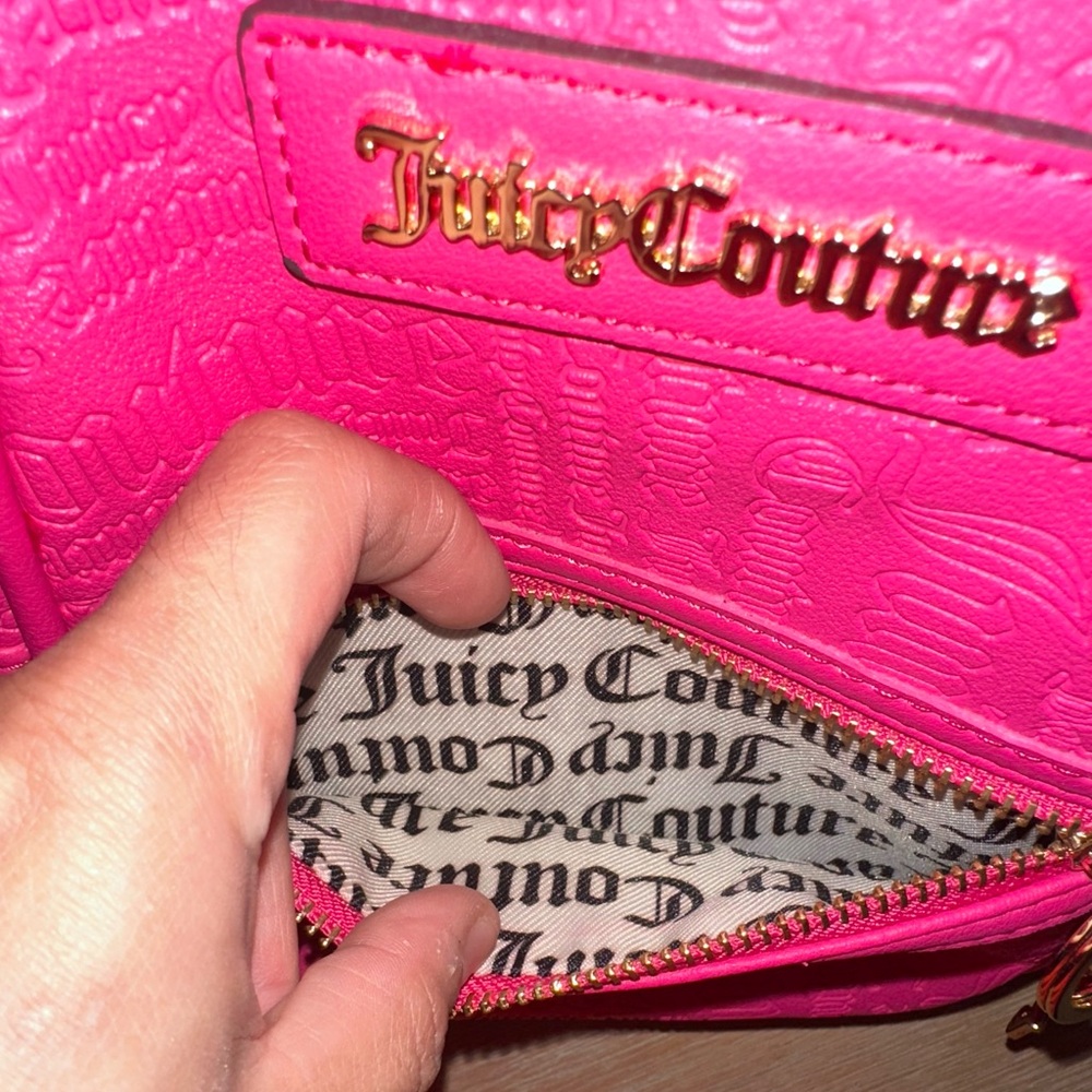 Juicy Couture Neon Pink Mini Backpack with Logo Charm - Picture 6 of 6
